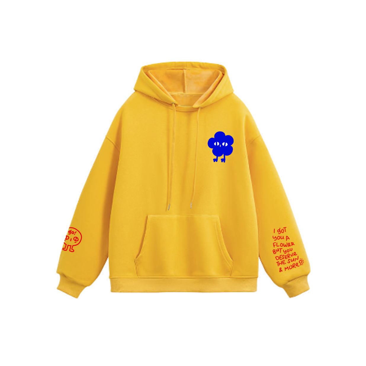 UKIUKI: Screenprinted thick hoodie-3