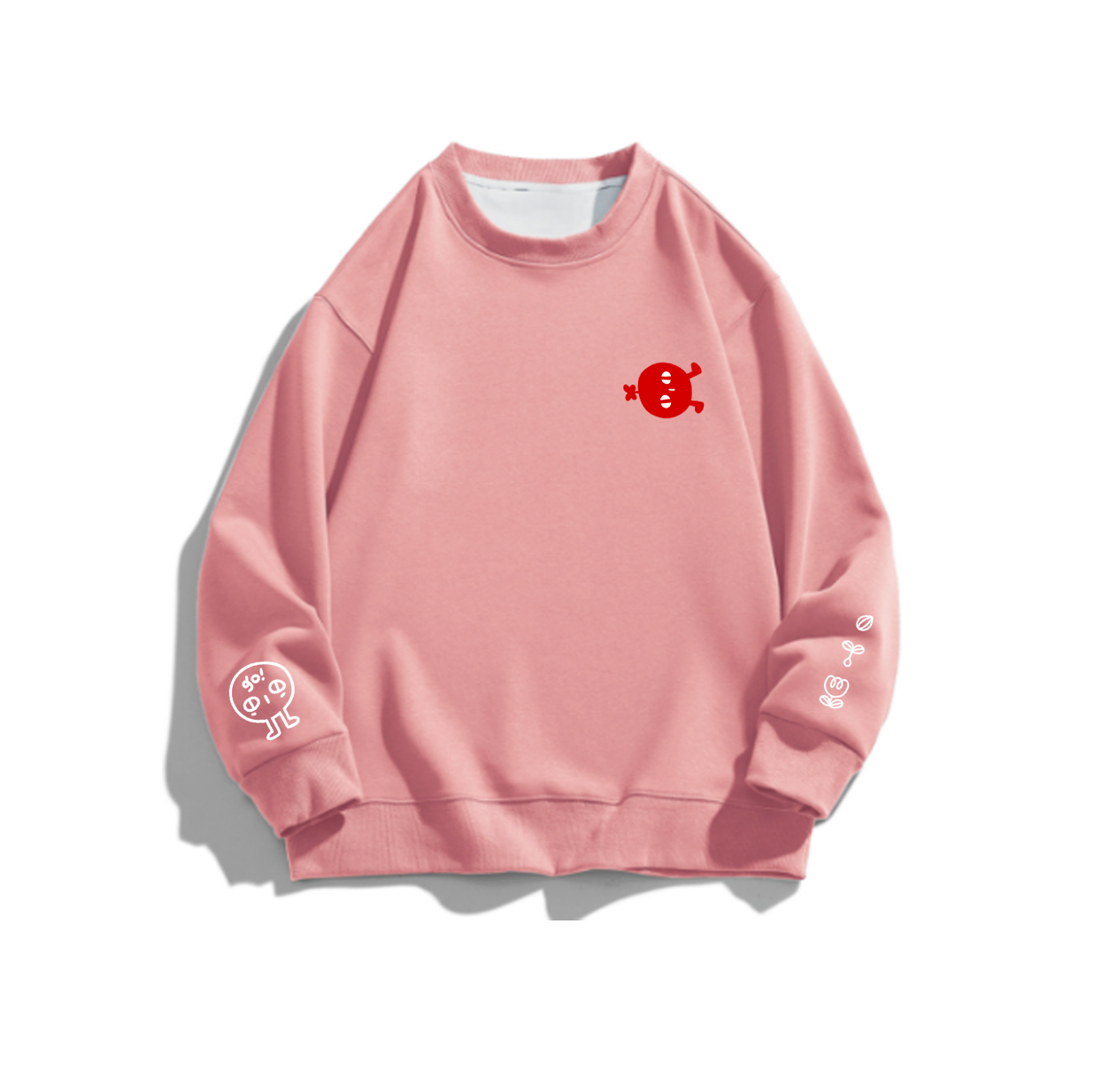 PANPAN: Embroidered long-sleeve thick sweater-3