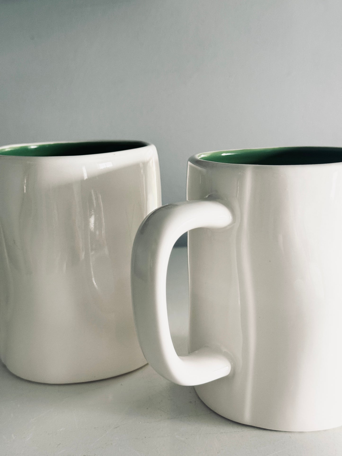 Rae Dunn by Magenta, Set of Two Lucky & Shamrock St. Patrick’s Day Inspired Mugs