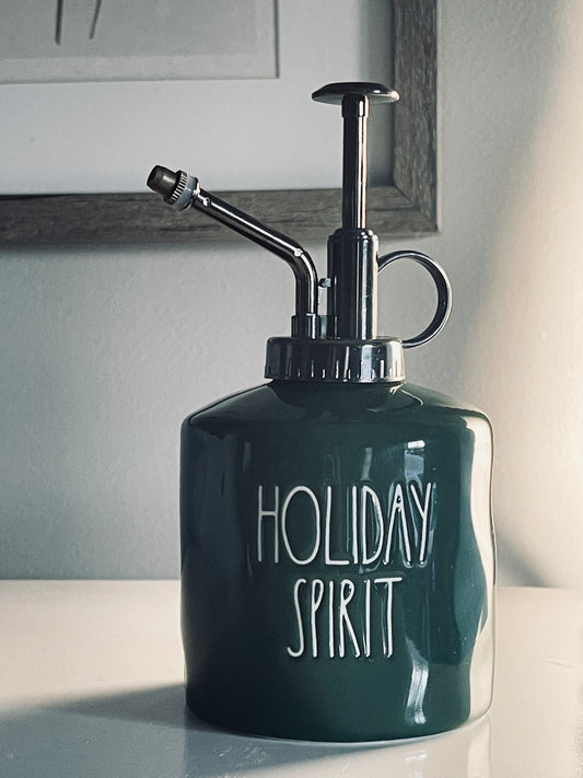 Rae Dunn by Magenta, Olive Green Holiday Spirit Plant Sprayer