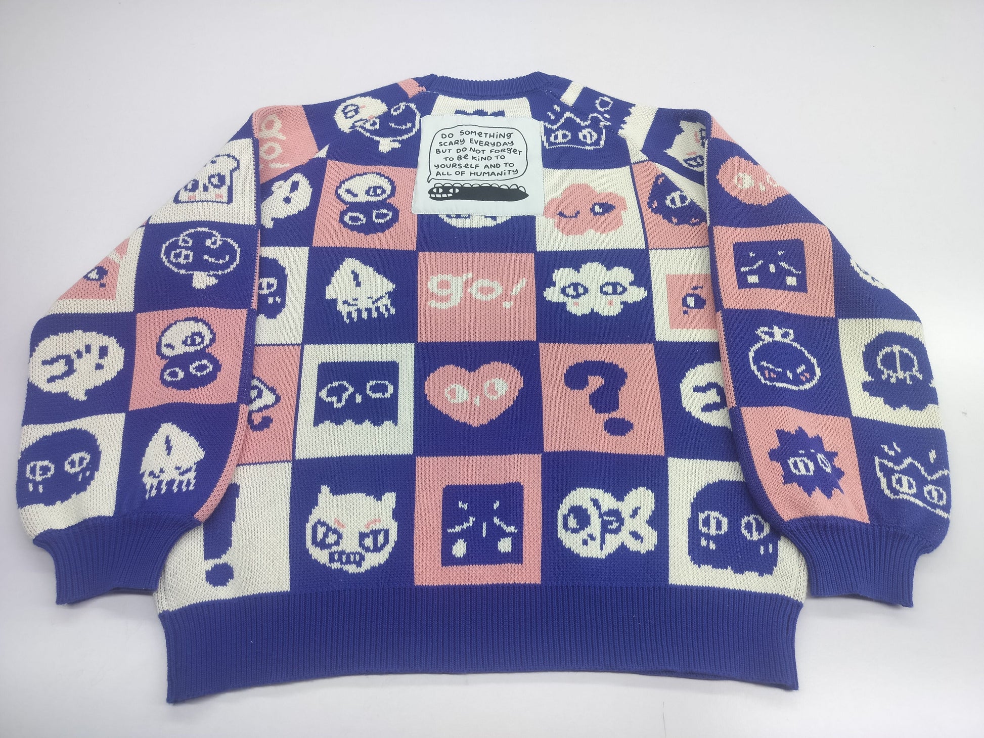 SHINYUU: Thick knit jacquard sweater-3