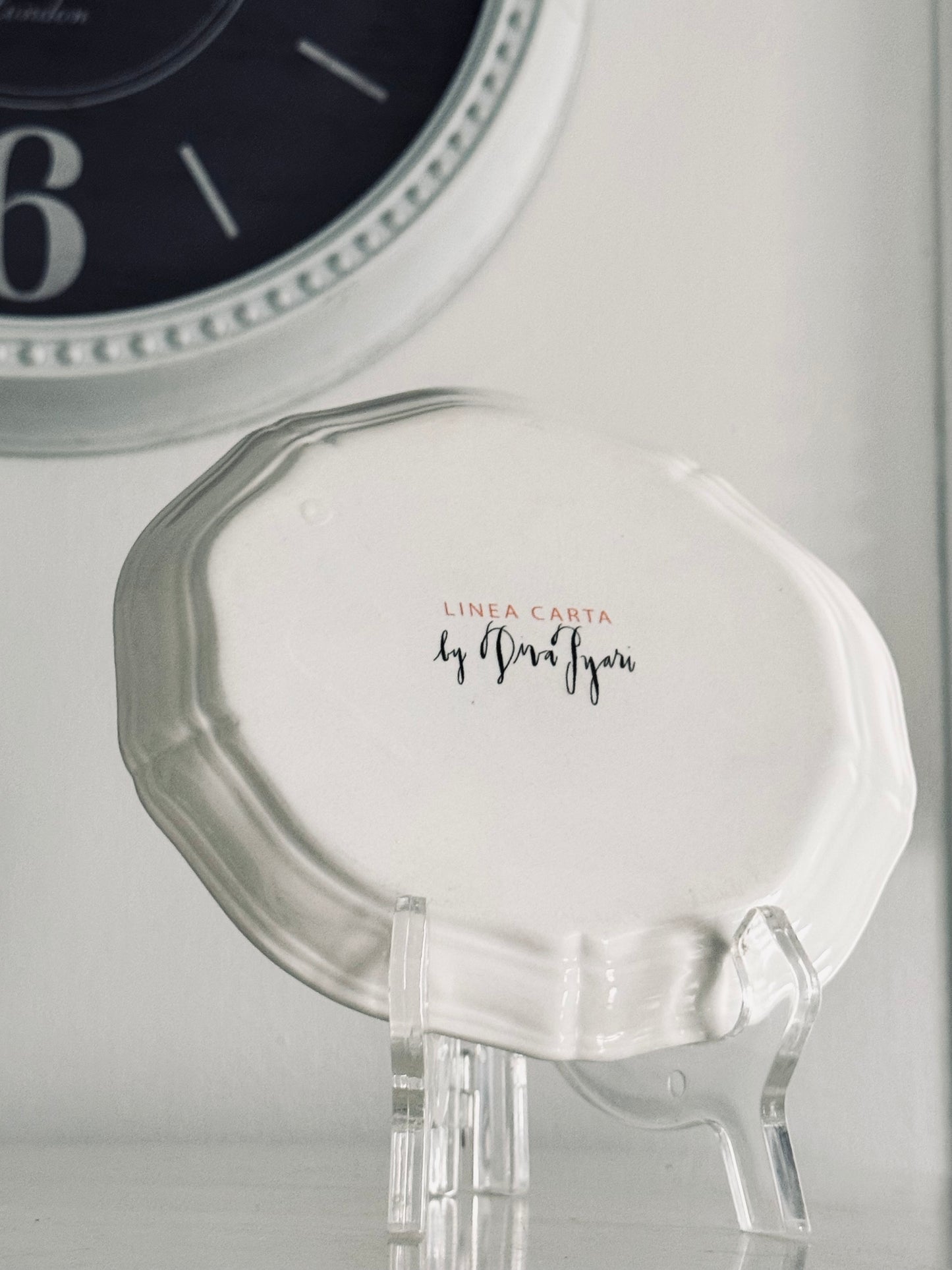 Linea Carta by Dina Pyari, Letter R Plate, Come Rain or Shine, by Anthropologie