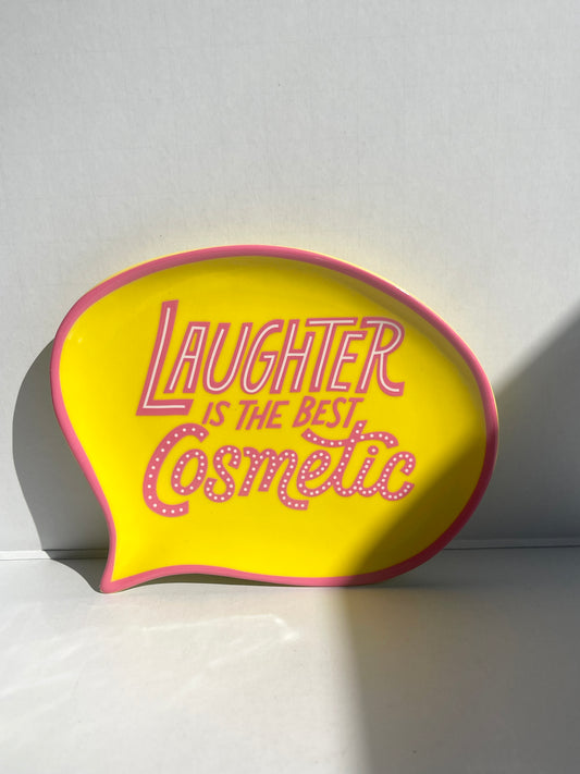 Benefit Cosmetics, Laughter is the Best Cosmetic Quotable Trinket Tray, Jewelry Dish