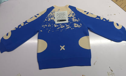 AKUMA: Thick knit jacquard sweater-3