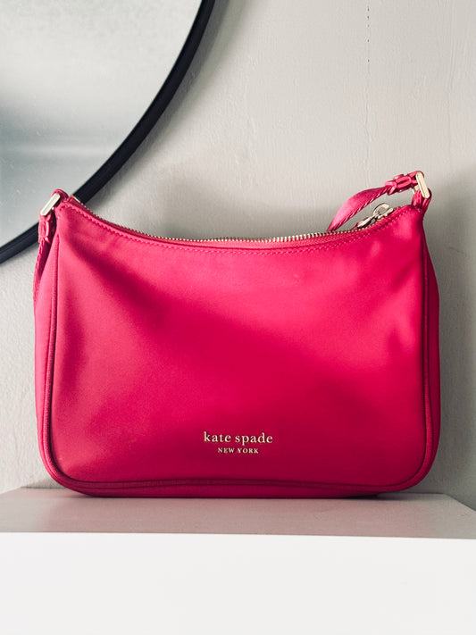 Kate Spade New York, The Little Better Sam Nylon Small Shoulder Bag Pink Handbag