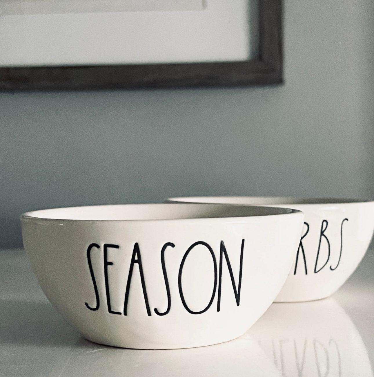 Rae Dunn by Magenta, Ceramic Season & Herbs Pinch Dish Set, Accent Bowls