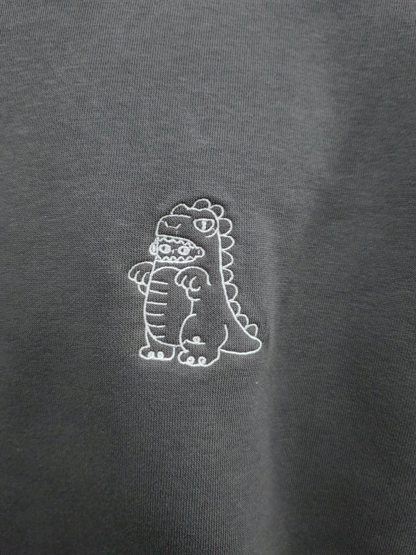 KYOURYUU: Embroidered long-sleeve thick sweater-2