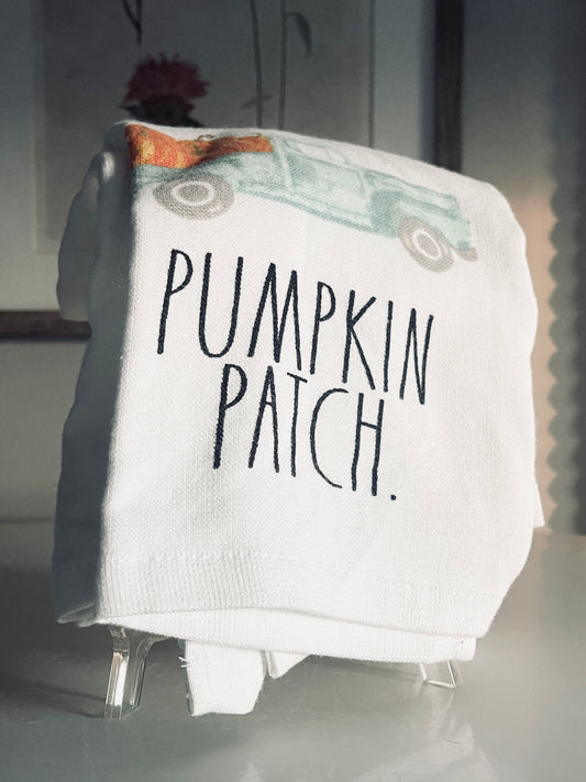 Rae Dunn by Magenta, Fall Towel Set, Pumpkin Patch