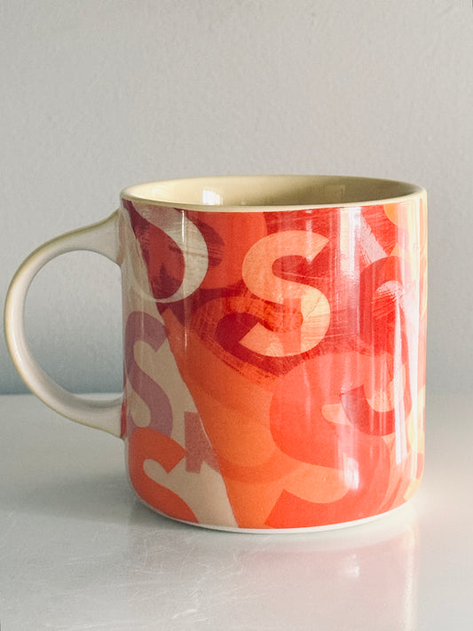 Anthropologie, Lottie Letter S Aesthetic Red Coffee Mug