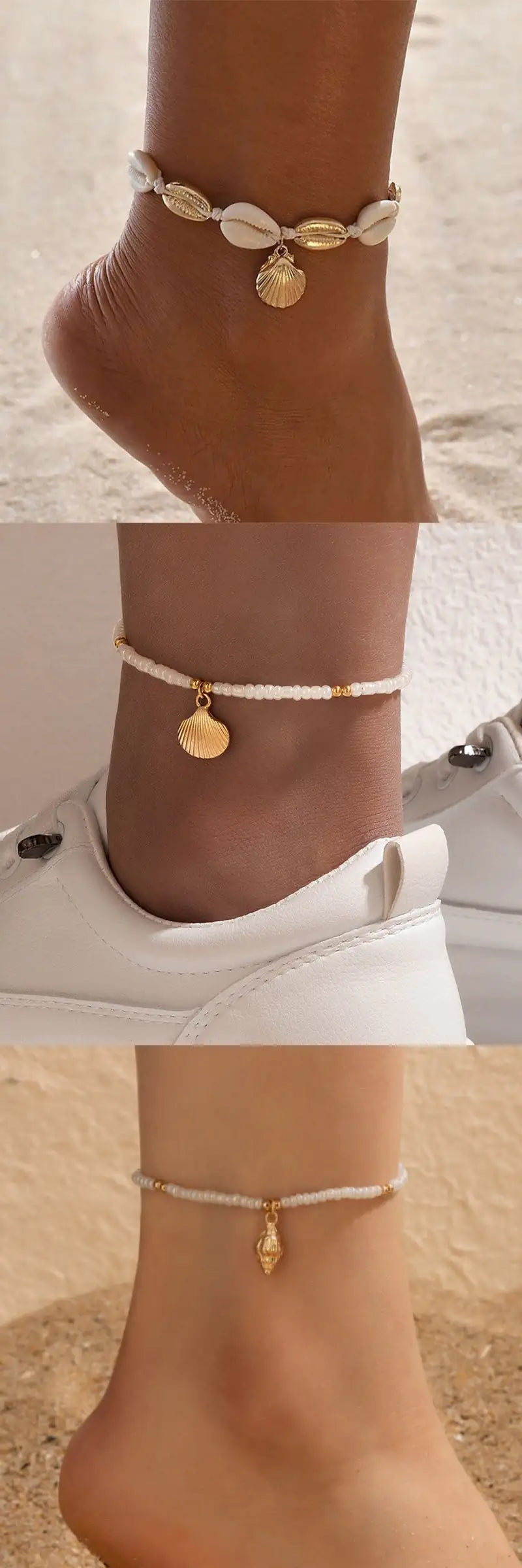 Beach Vacation Shell Anklet Bohemian Style