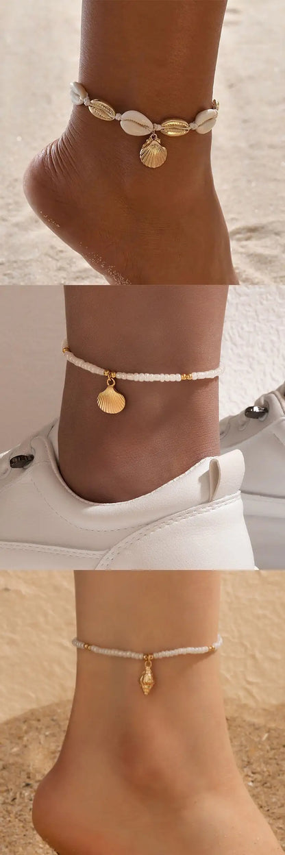 Beach Vacation Shell Anklet Bohemian Style