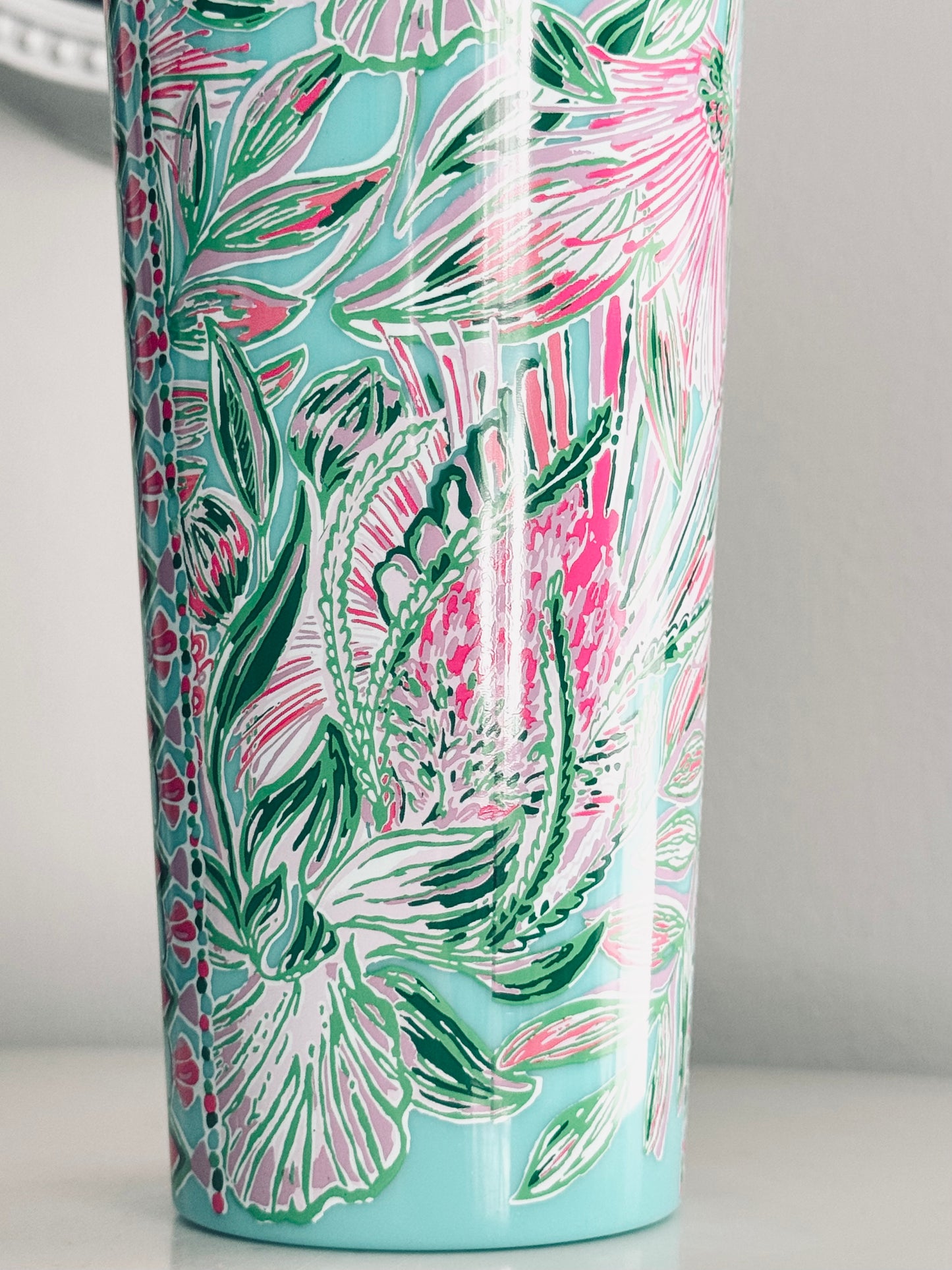 Lilly Pulitzer, Insulated Tumbler Lid & Straw, 24Oz Travel Cup, Style Coming In Hot