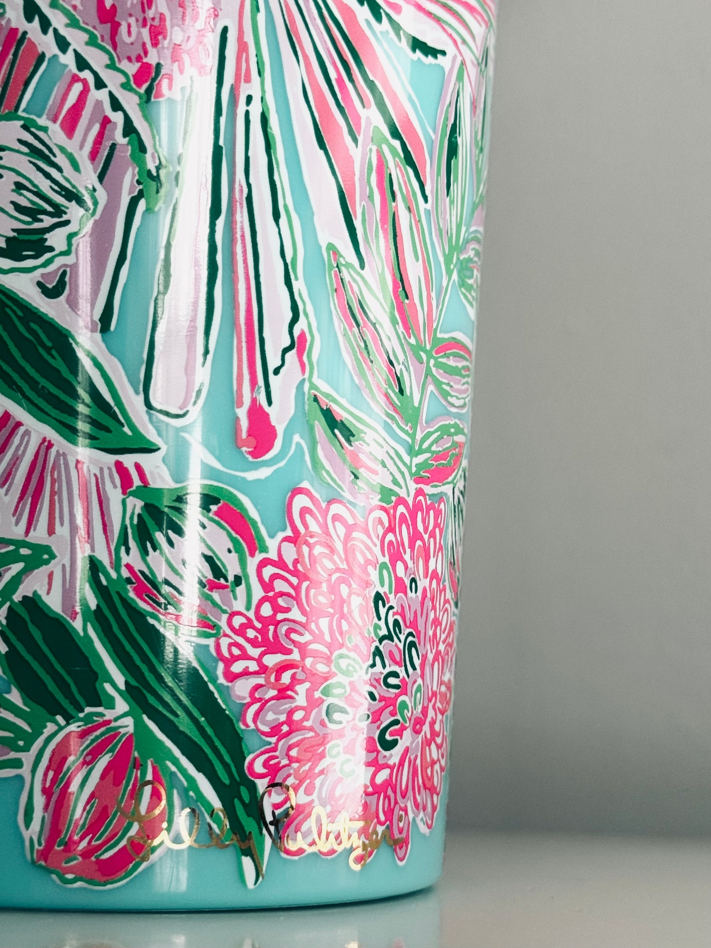 Lilly Pulitzer, Insulated Tumbler Lid & Straw, 24Oz Travel Cup, Style Coming In Hot