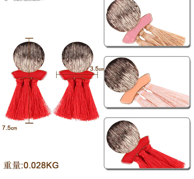 Ethnic Boho Tassel Earrings