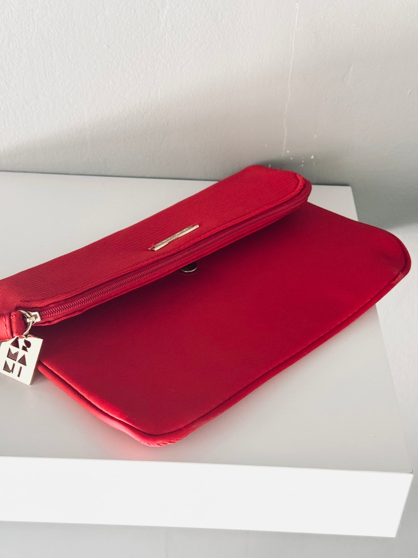 Giorgio Armani, Beauty Pochette, Red Rouge Folded Makeup Clutch