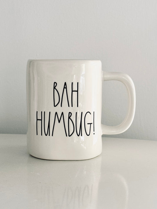 Rae Dunn by Magenta, BAH HUMBUG! Coffee Tea Mug Artisan Collection