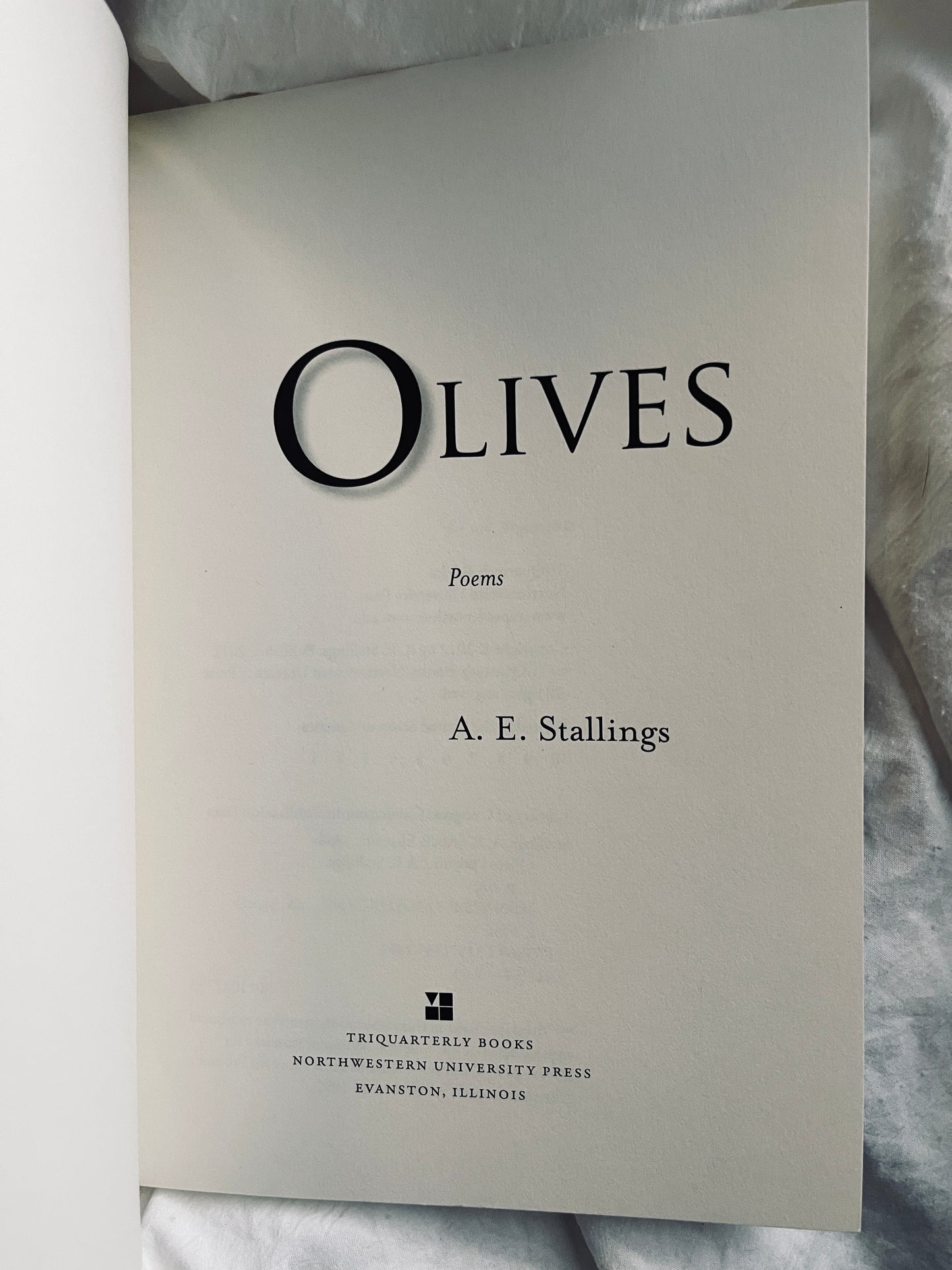 Olives, A. E. Stallings, Book of Poems Paperback