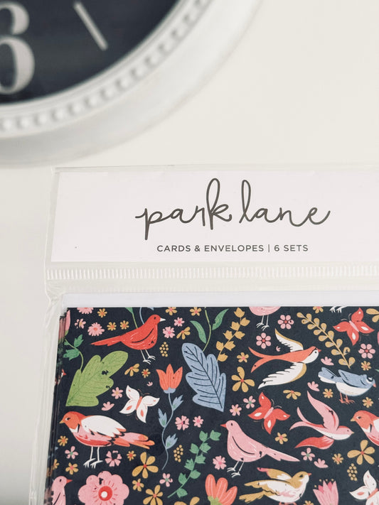 Park Lane, Blank Holiday Notecards & Envelopes, set of 6, New