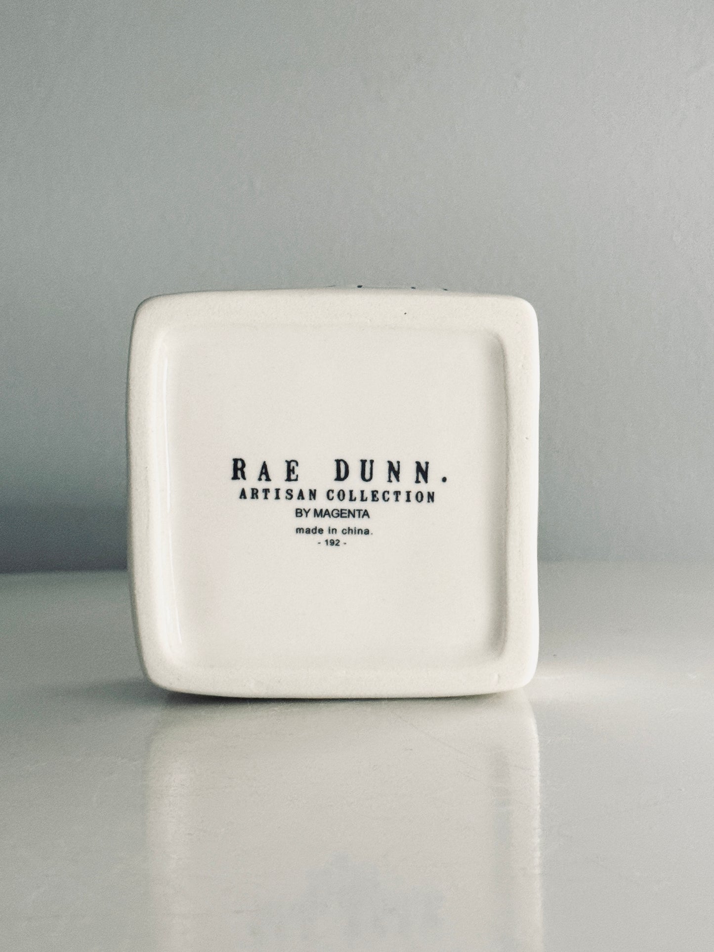 Rae Dunn by Magenta, Extremely Rare Ceramic Hold Post-it Note Holder Home Office Accents