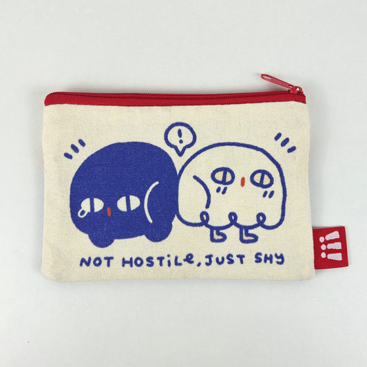 SHAI: Canvas cosmetic bag with pocket-0