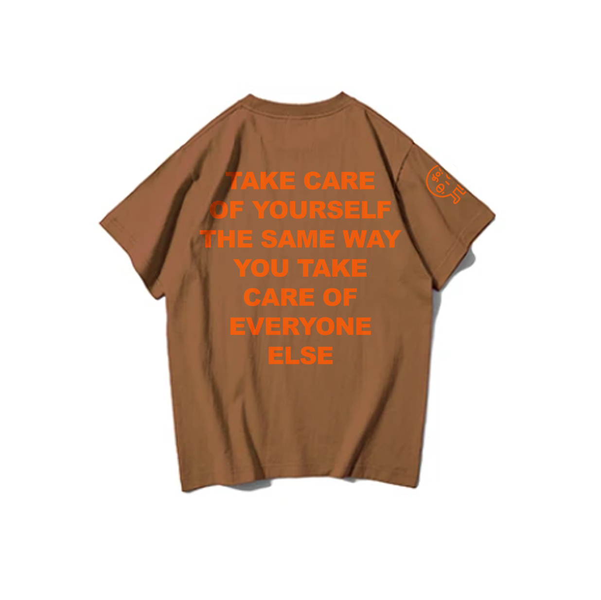 TAKE CARE OF YOURSELF: Embroidered short sleeve t-shirt-3