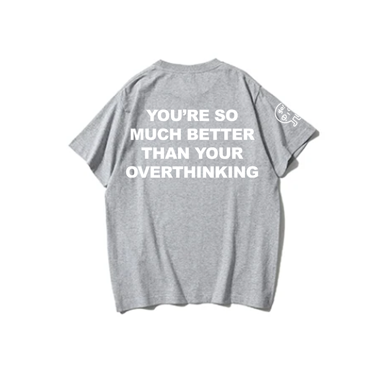 OVERTHINKING: Embroidered short sleeve t-shirt-3
