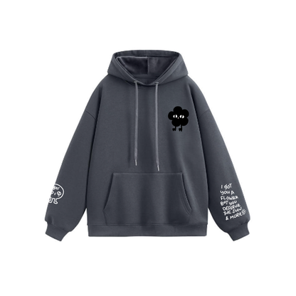 UKIUKI: Screenprinted thick hoodie-2