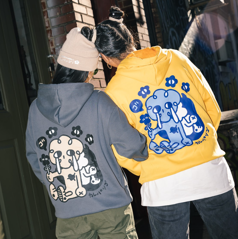 UKIUKI: Screenprinted thick hoodie-0