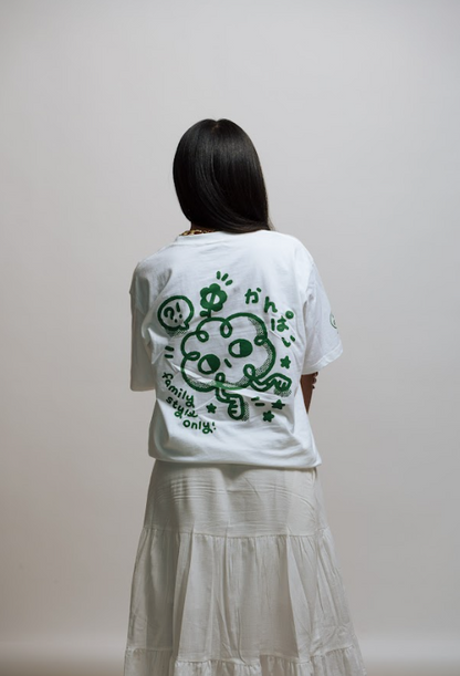 Kazoku: Embroidered short sleeve t-shirt-3