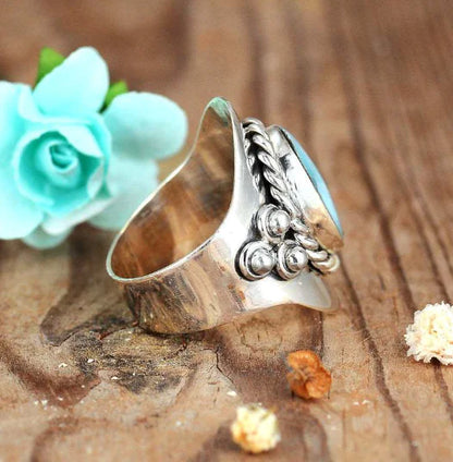 Emerald Bohemian Jewelry Ring