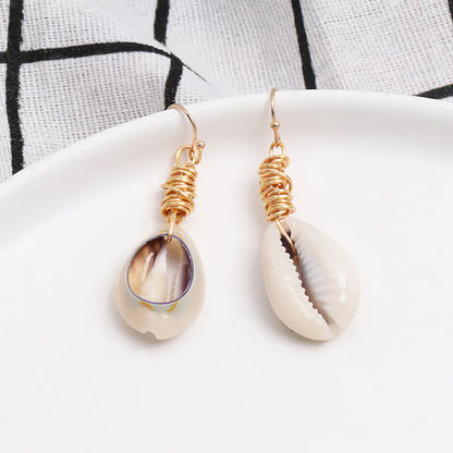 Bohemian Shell Conch Earrings