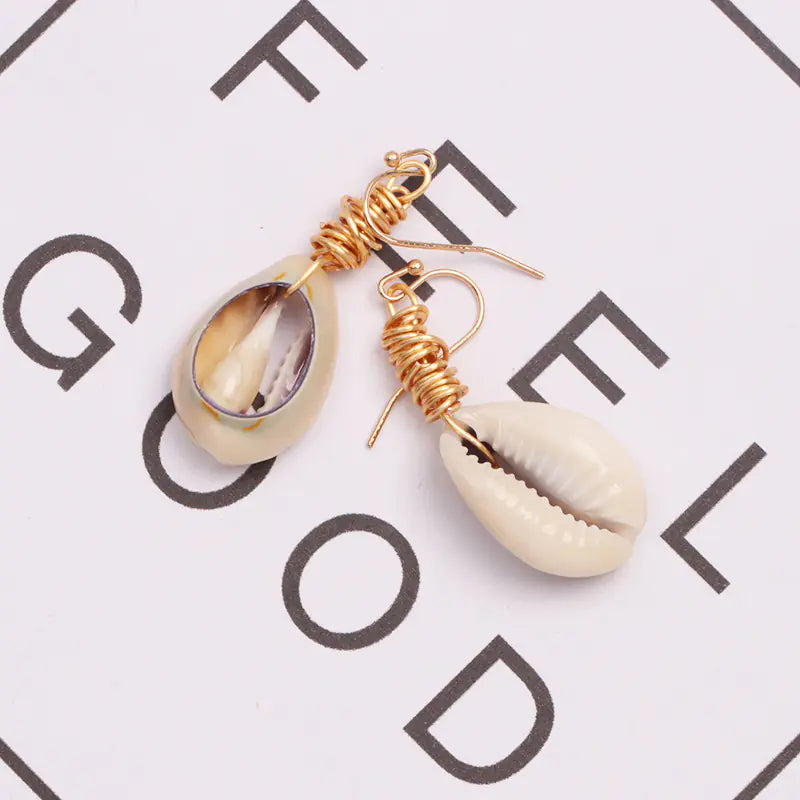 Bohemian Shell Conch Earrings