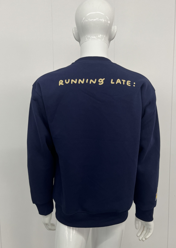 YUUJIN: Embroidered long-sleeve thick sweater-2