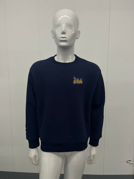 YUUJIN: Embroidered long-sleeve thick sweater-0