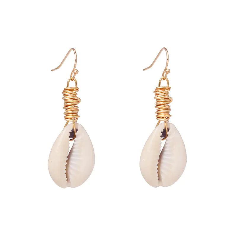 Bohemian Shell Conch Earrings