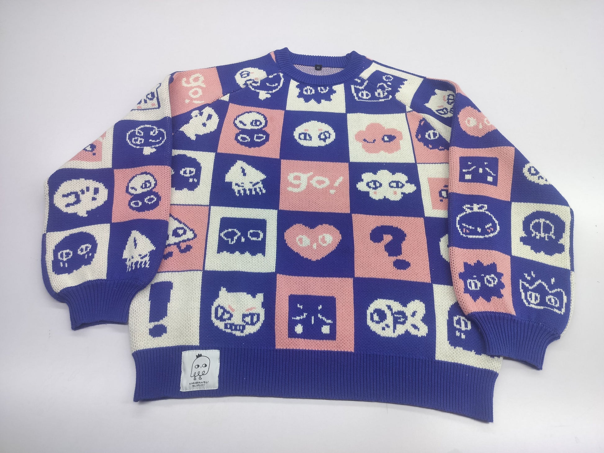 SHINYUU: Thick knit jacquard sweater-2