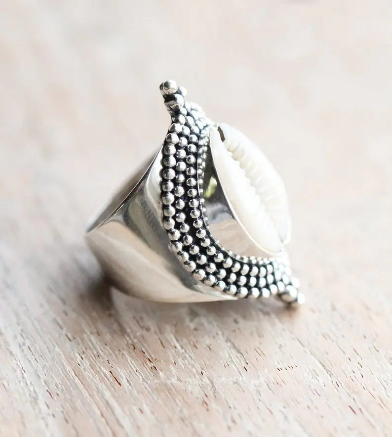 Boho Fashion Natural Shell Starfish Ring