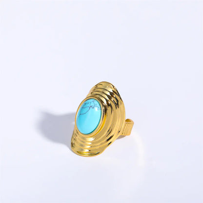 Adjustable Vintage Bohemian Natural Stone Ring