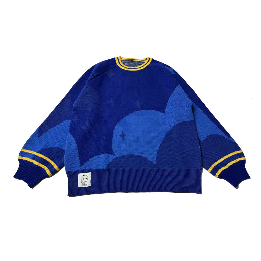 SORA: Thick knit jacquard sweater-0